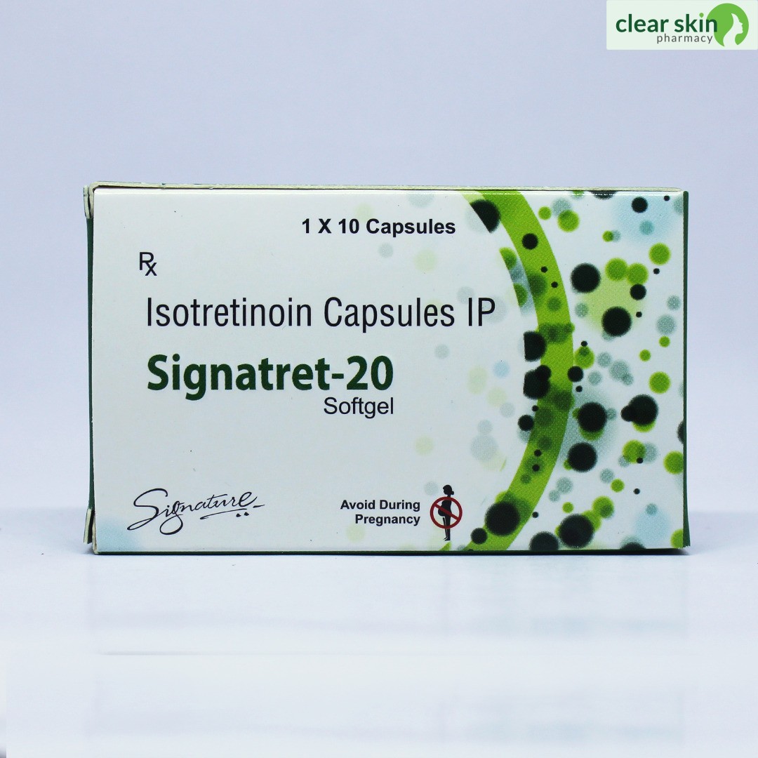 Buy SIGNATRET 20MG 10 capsules online at Clear Skin Pharmacy