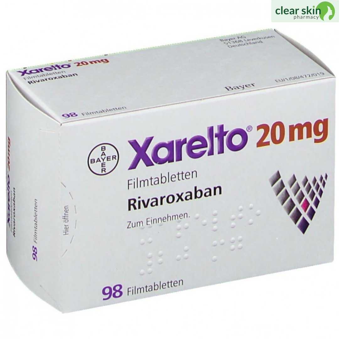 Buy XARELTO 20 MG 14 Tablets online at Clear Skin Pharmacy