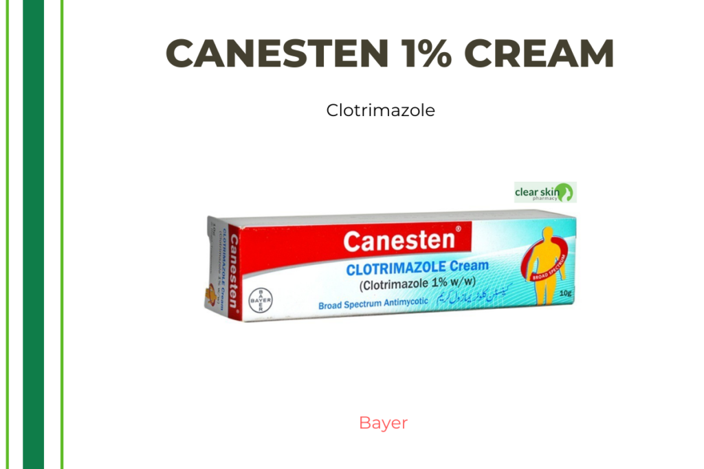 Buy CANESTEN 1 CREAM 30 GM 1 tube on Clear Skin Pharmacy