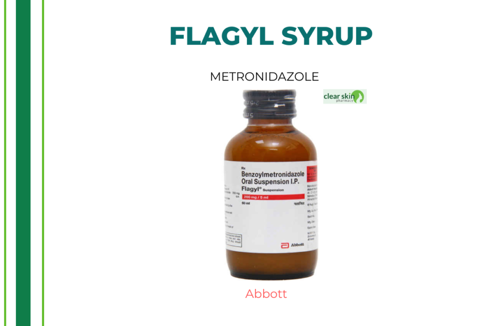 Buy FLAGYL 60ML SYRUP 1 bottle online at Clear Skin Pharmacy